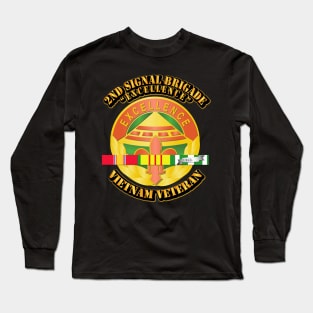 2nd Signal Brigade with SVC Ribbon Long Sleeve T-Shirt